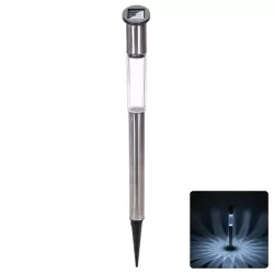 Słupek 55/5cm solarny wysoki wbijany z metalu biała zimna 6500K - 8433325321499