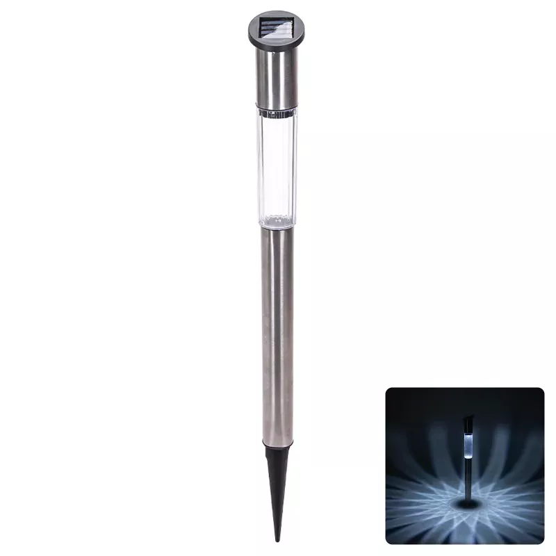 Słupek 55/5cm solarny wysoki wbijany z metalu biała zimna 6500K - 8433325321499