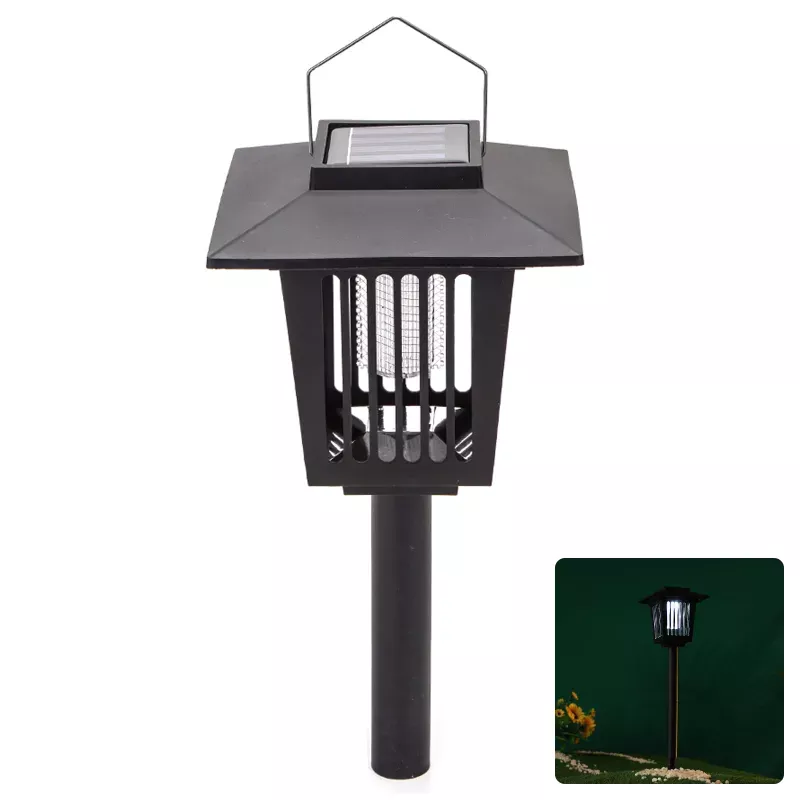 Lampa owadobójcza solarna UV latarenka wbijana ogrodowa na komary - 8433325321789