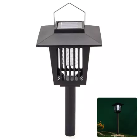 Lampa owadobójcza solarna UV latarenka wbijana ogrodowa na komary - 8433325321789