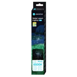 Dmuchawiec lampa ogrodowa solarna LED łyszczec ze stali nierdzewnej - 8433325328795