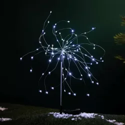 Dmuchawiec lampa ogrodowa solarna LED łyszczec ze stali nierdzewnej - 8433325328795