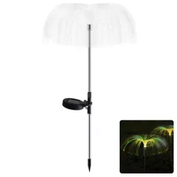 Meduza solarna fontanna ciepłego światła lampa ogrodowa wbijana - 8433325321765