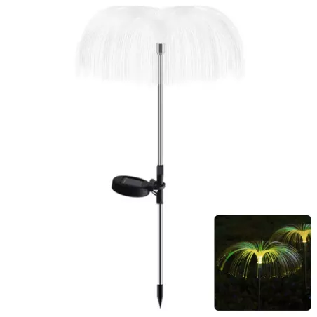 Meduza solarna fontanna ciepłego światła lampa ogrodowa wbijana - 8433325321765