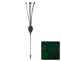 Kulki solarne RGB tańczące na wietrze 6 małych kołyszących świetlików - 8433325321758