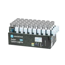 Sopel solarny 19 cm o chłodnym świetle do zawieszenia na roślinności - 8433325328733