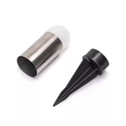 Słupek 20/4.4 cm solarny niski wbijany z metalu biała zimna 6500K - 8433325321505