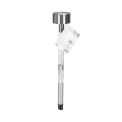 Sopel solarny z bąbelkami 33 cm o chłodnym świetle do wbicia w ziemie - 8433325328740