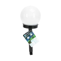 Kula solarna 10/30cm sferyczna lampa ogrodowa biała zimna wbijana - 8433325329341
