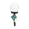 Kula solarna 10/30cm sferyczna lampa ogrodowa biała zimna wbijana - 8433325329341