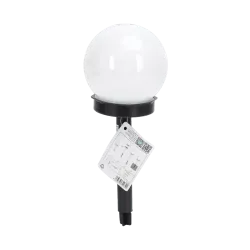 Kula solarna 10/30cm sferyczna lampa ogrodowa biała zimna wbijana - 8433325329341