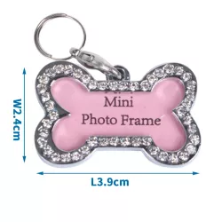 Ozdoba diamentowa w kształcie kości do zawieszenia na obroży - 8719138009411