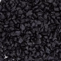 Perłowy czarny żwirek do akwarium 400gr kamyki o średnicy 4-6mm - 8719138050352