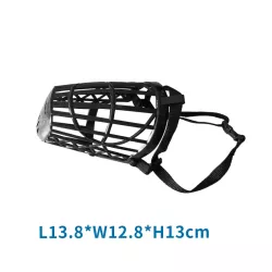 Kaganiec XL 13x12.8x13.8cm lekki czarny plastikowy koszykowy z paskiem - 8719138194995