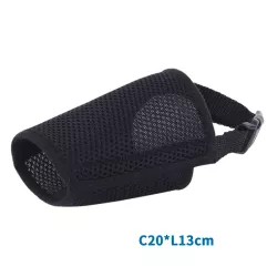 Miękki kaganiec siatkowy rozmiar XS 20x13cm dla psa zapinany klamerką - 8719138014743