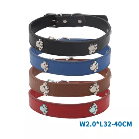 Obroża dla psa z imitacji skóry PU z ozdobnymi pazurami - 8719138036042