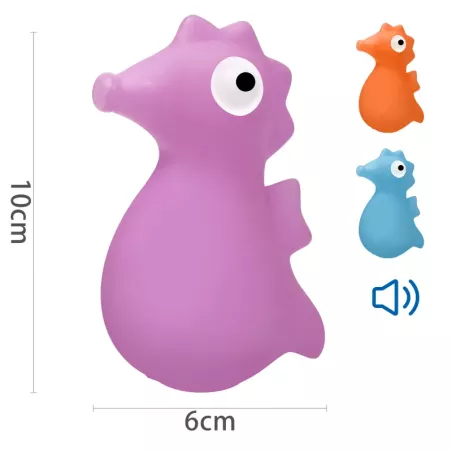 Piszcząca winylowa zabawka w kształcie konika morskiego dla psa - 8719138032440