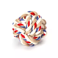 Piłka z bawełnianego sznura dla psa - 8719138042432