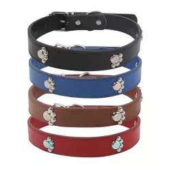 Obroża dla psa z imitacji skóry PU z ozdobnymi pazurami - 8719138036035