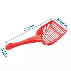 Plastikowa łopatka z sitkiem do żwirku rozmiar S wymiary 28*14*3cm - 8719138020614