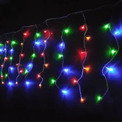 Sople led 100 kolorowych lampek choinkowych na 5m sznurze z zasilaczem - 8433325381134