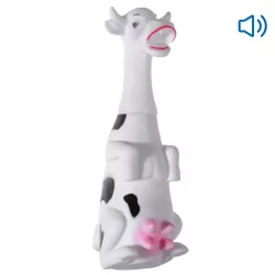 Piszcząca winylowa zabawka w kształcie krowy dla psa - 8719138032310