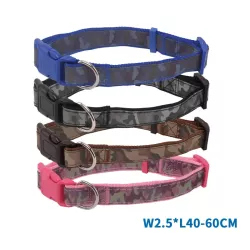 Odblaskowa obroża dla psa moro rozmiar L 40-60cm z klamrą - 8719138036080