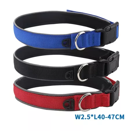 Odblaskowa obroża dla psa z materiału do pływania rozmiar M 40-47cm - 8719138036165