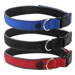 Odblaskowa obroża dla psa z materiału do pływania rozmiar M 40-47cm - 8719138036165