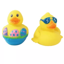 Piszcząca winylowa zabawka w kształcie kaczki dla psa - 8719138032327