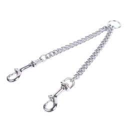 Rozdzielacz smyczy łańcuch dla dwóch psów rozmiar S 2.0mm*2x35cm - 8719138027156