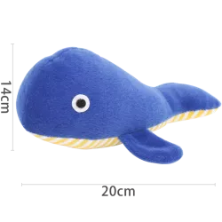 Pluszowa zabawka dla psa w kształcie wieloryba, 20cm - 8719138019427
