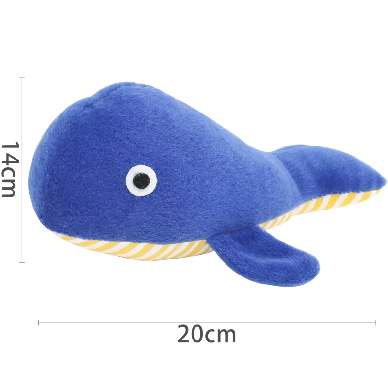 Pluszowa zabawka dla psa w kształcie wieloryba, 20cm - 8719138019427