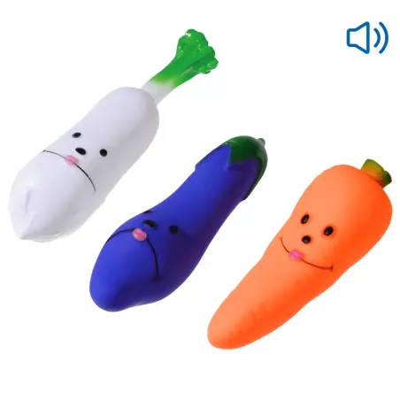 Piszcząca winylowa zabawka w kształcie warzywa dla psa - 8719138032280