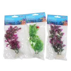 Sztuczna roślina do akwarium 20cm ozdobna miękka gałązka dekoracja - 8719138033041