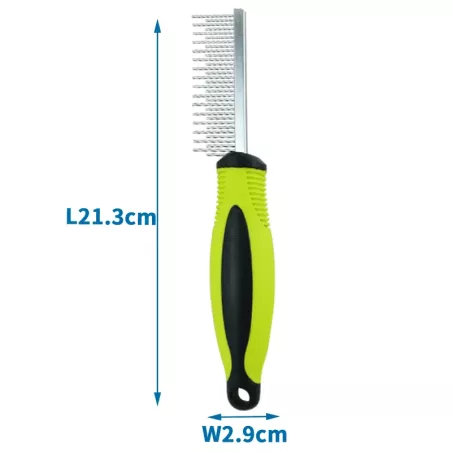 Grzebień do rozczesywania zwierząt z długimi i krótkimi stalowymi - 8719138001576