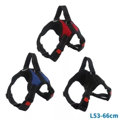 Wygodne odblaskowe szelki dla psa rozmiar M 53-66 cm z klamrą - 8719138035700