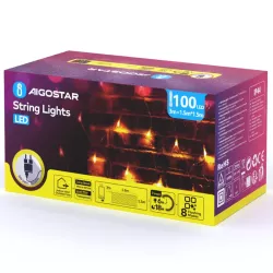Siatka 100 led 1.5x1.5m ciepła kurtyna zewnętrzna niskonapięciowa - 8433325300395