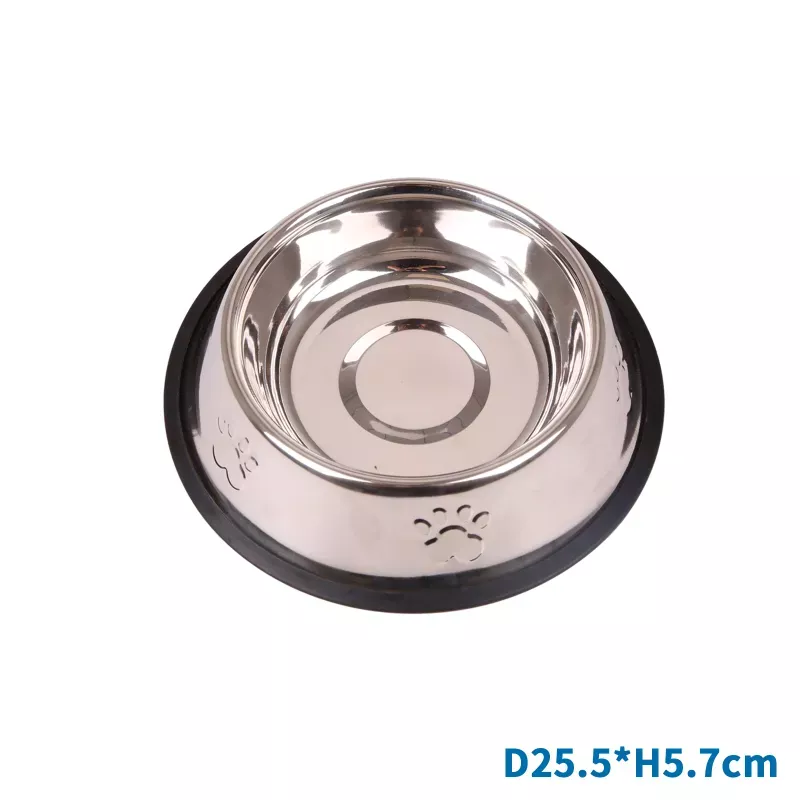 Antypoślizgowa miska ze wzorem w psie łapy dla zwierząt - 8719138028337