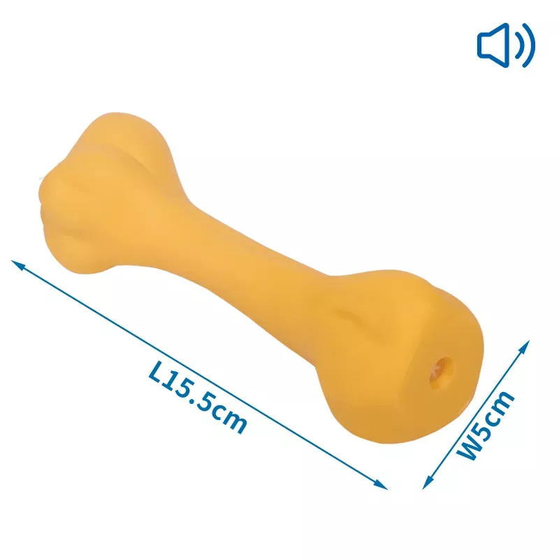 Piszcząca zabawka w kształcie kości dla psa - 8719138037155