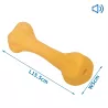 Piszcząca zabawka w kształcie kości dla psa - 8719138037155