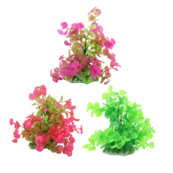 Sztuczna roślina do akwarium 20cm ozdobny miękki krzaczek do dekoracji - 8719138033218