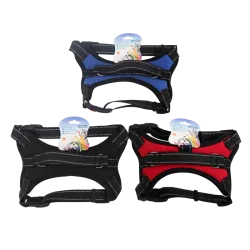 Wygodne odblaskowe szelki dla psa rozmiar L 64-84cm z klamrą - 8719138035717