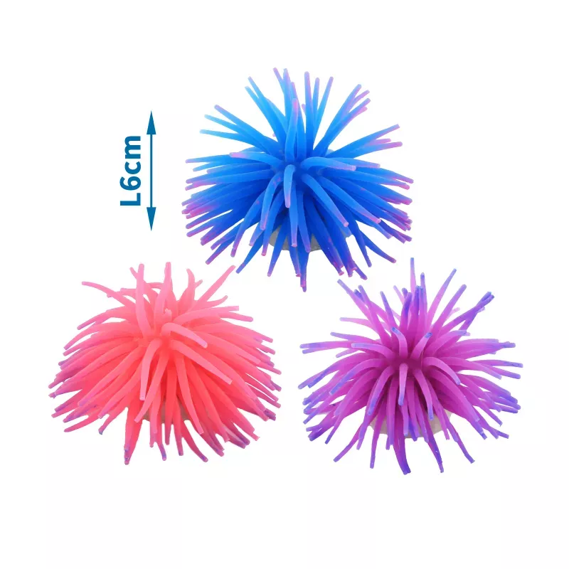 Koral kolorowy i realistyczny 6cm do dekoracji akwarium lub terrarium - 8719138032938