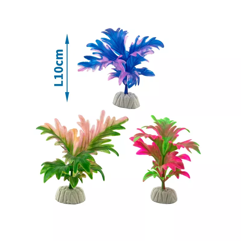 Sztuczna roślina do akwarium 10cm ozdobna miękka gałązka dekoracja - 8719138033010