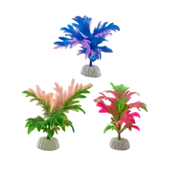 Sztuczna roślina do akwarium 10cm ozdobna miękka gałązka dekoracja - 8719138033010