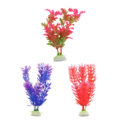 Sztuczna roślina do akwarium 20cm ozdobna miękka gałązka dekoracja - 8719138033058