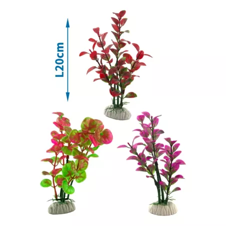 Sztuczna roślina do akwarium 20cm ozdobny miękki krzaczek do dekoracji - 8719138033065