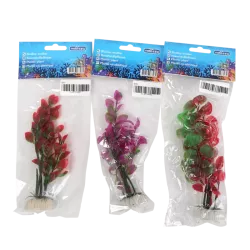 Sztuczna roślina do akwarium 20cm ozdobny miękki krzaczek do dekoracji - 8719138033065