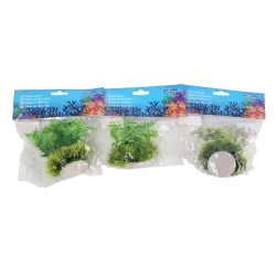 Sztuczna roślina do akwarium 10cm ozdobny miękki krzaczek do dekoracji - 8719138033188